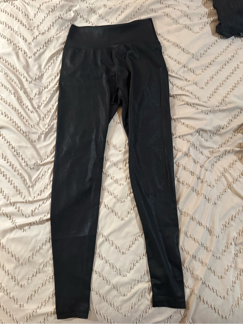 Buffbunny Black Shimmer High-Waist Leggings